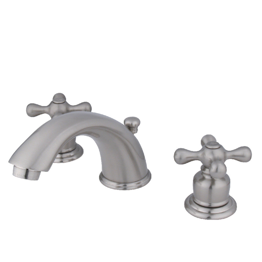 Victorian Widespread Bathroom Faucet in Brushed Nickel