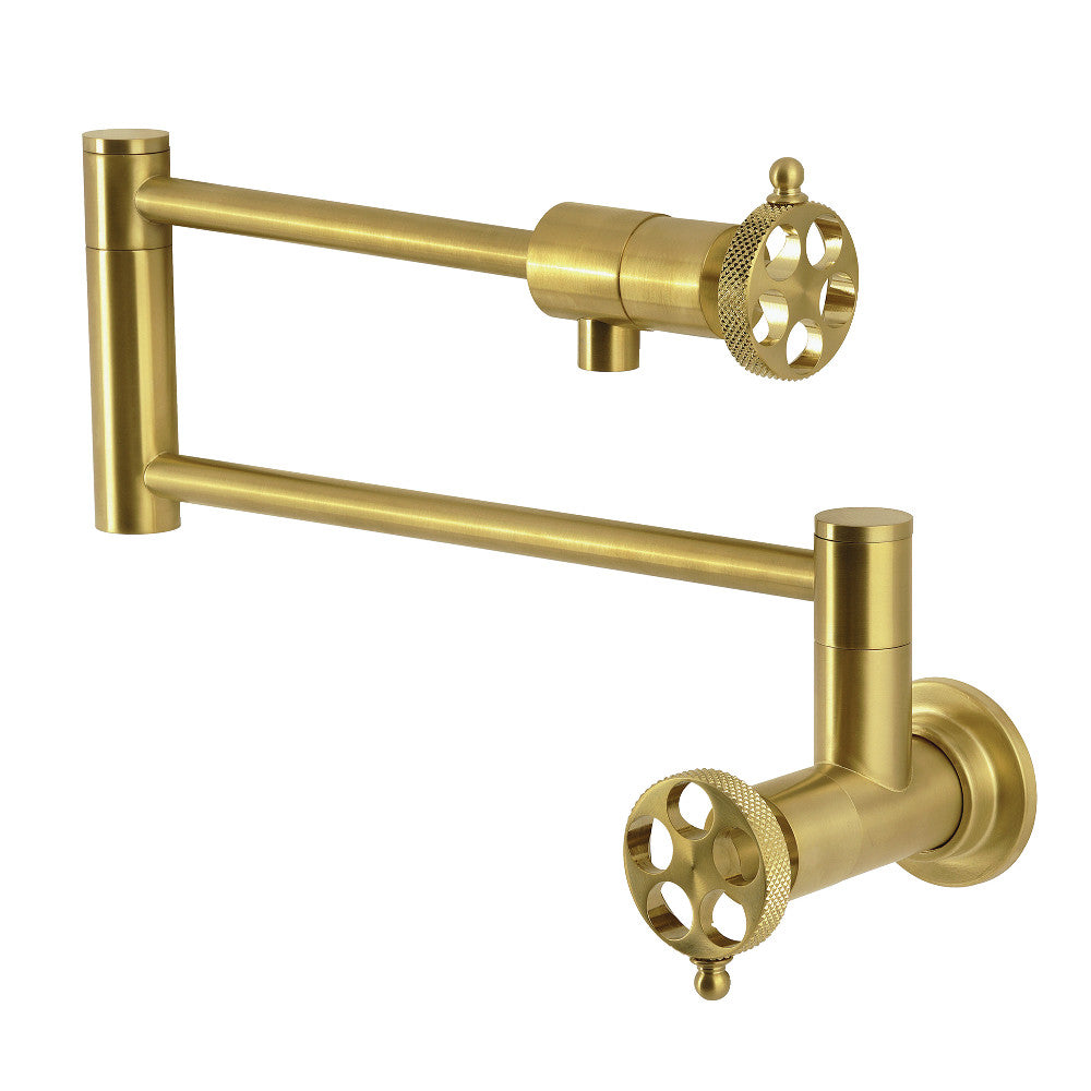 Webb Pot Filler Faucet in Brushed Brass