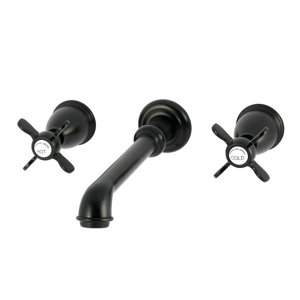 Essex Wall-Mount Bathroom Faucet in Matte Black