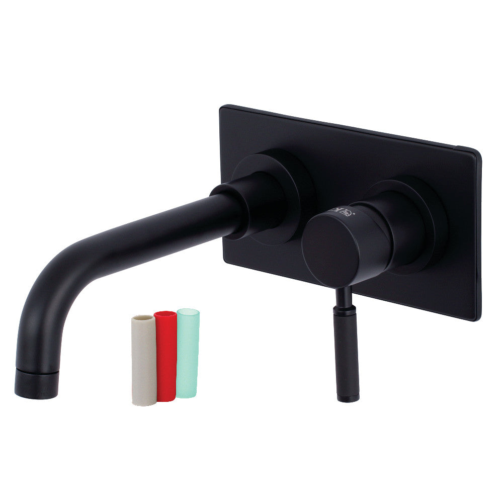 Kaiser Wall-Mount Bathroom Faucet in Matte Black