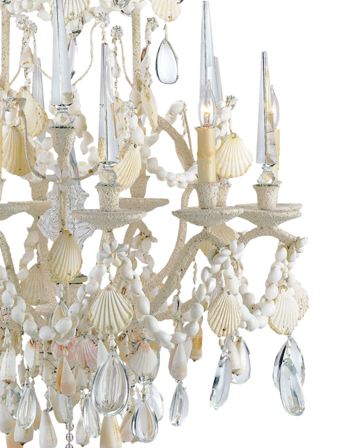 Buttermere Crystal & Shell Chandelier