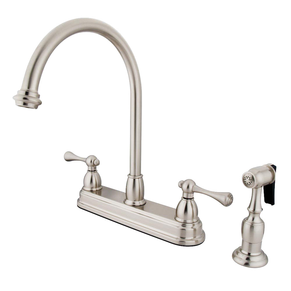 Vintage Centerset Kitchen Faucet in Brushed Nickel