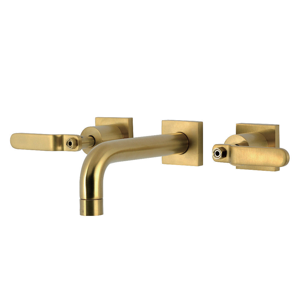 Whitaker Wall-Mount Bathroom Faucet in Brushed Brass