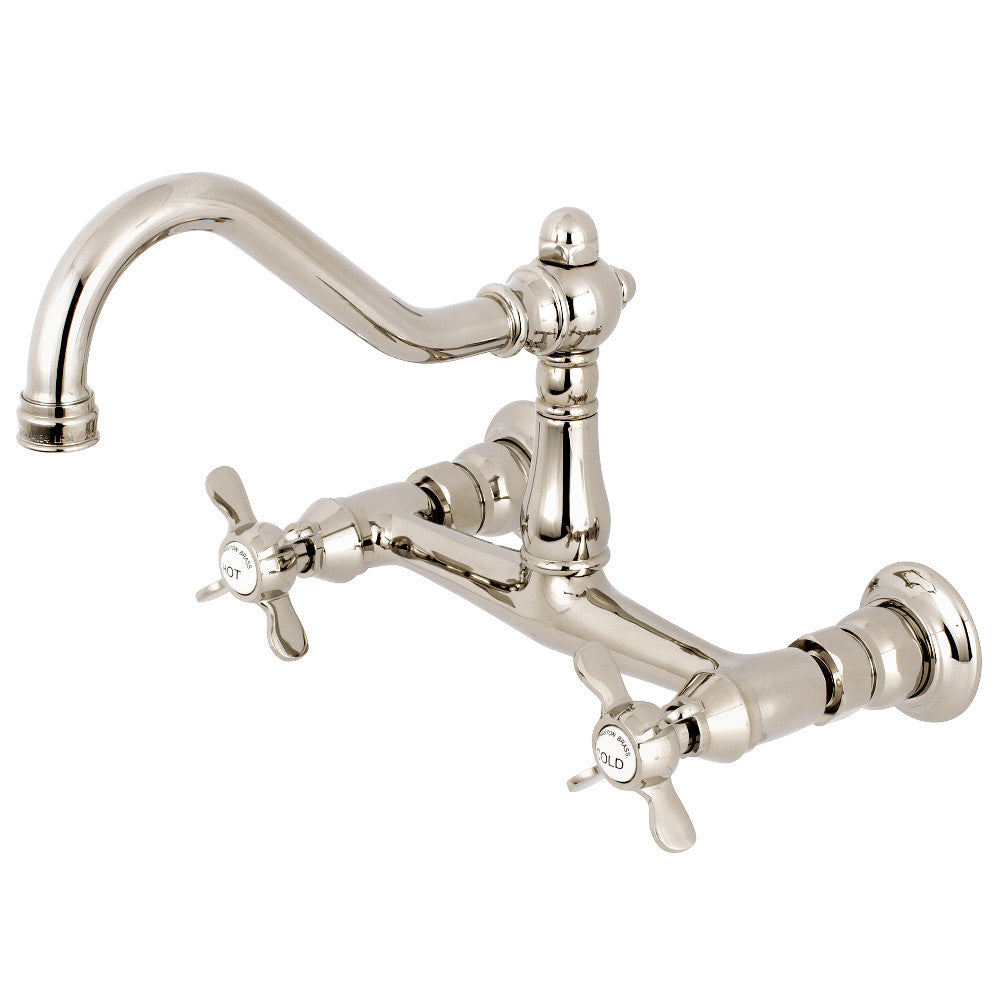 Essex Wall-Mount Bathroom Faucet in Polished Nickel