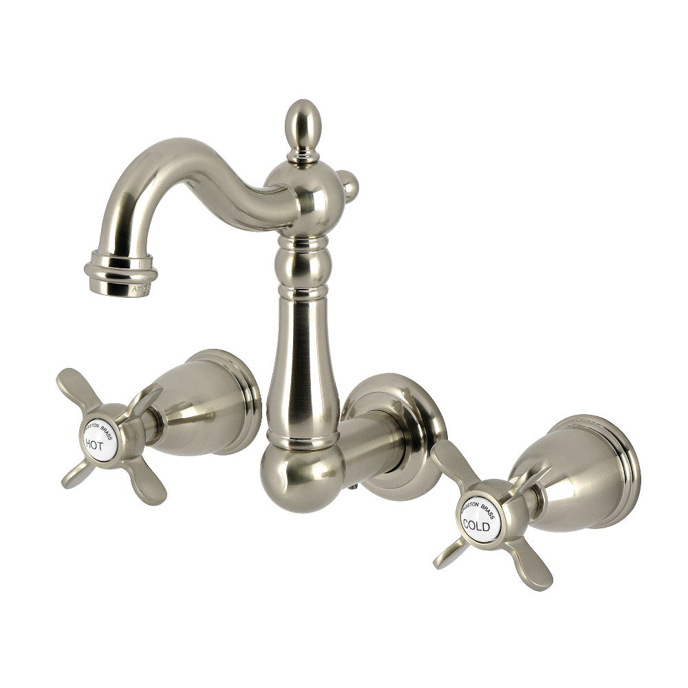 Essex Wall-Mount Bathroom Faucet in Brushed Nickel