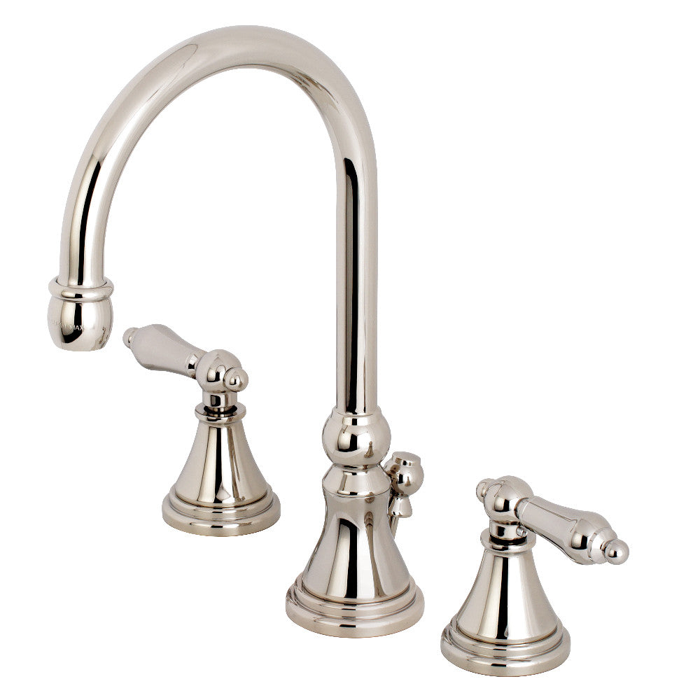 Governor Widespread Bathroom Faucet in Polished Nickel