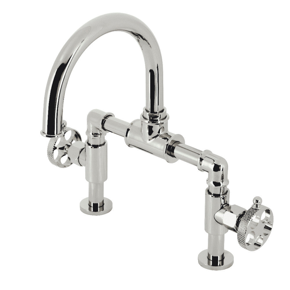Webb Bridge Bathroom Faucet in Polished Nickel