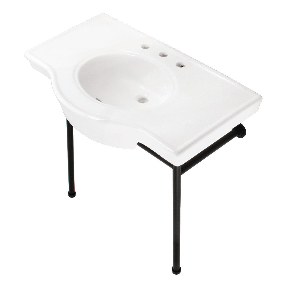 Manchester 37.38 Inch Console Sink in White