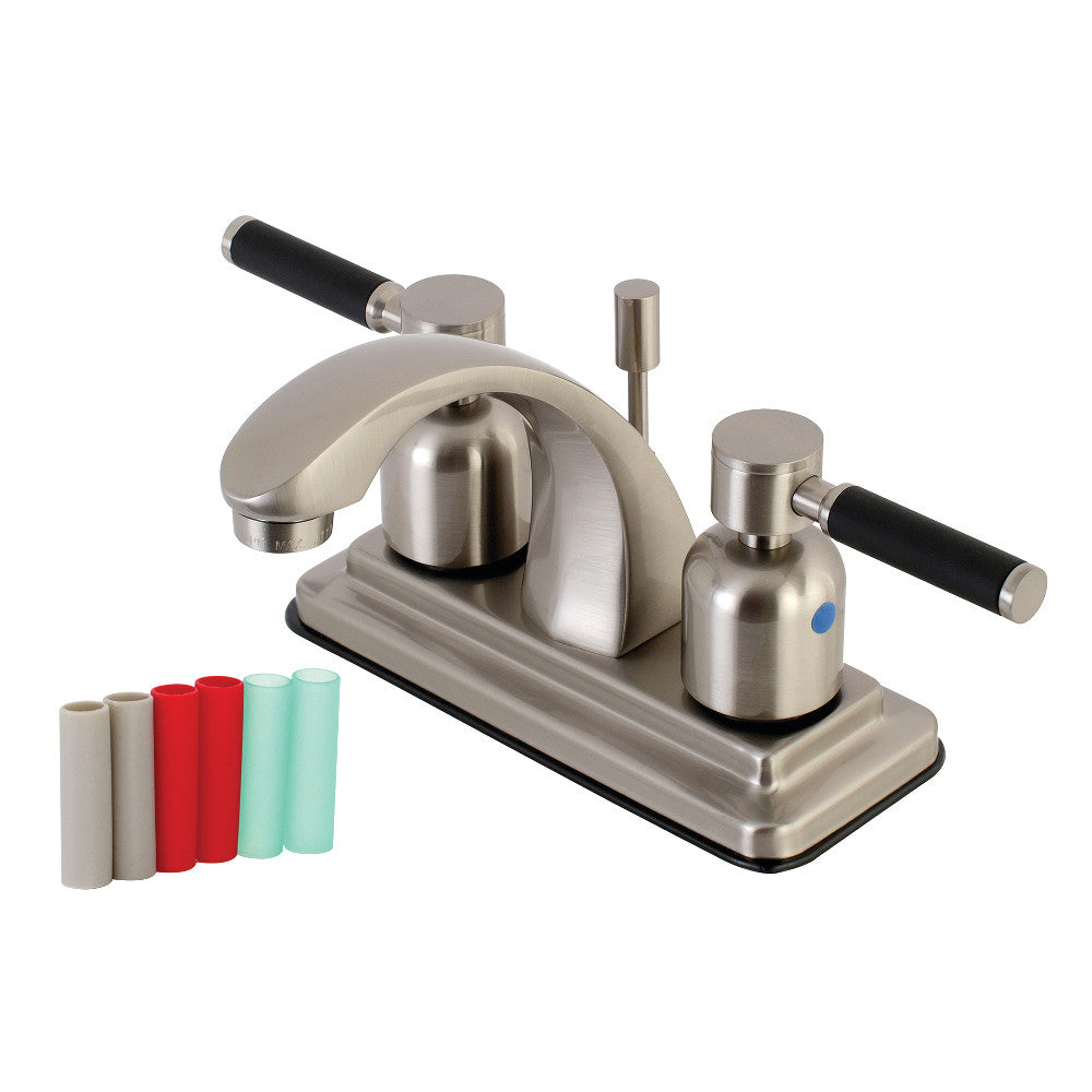 Kaiser 4 Inch Centerset Bathroom Faucet in Brushed Nickel
