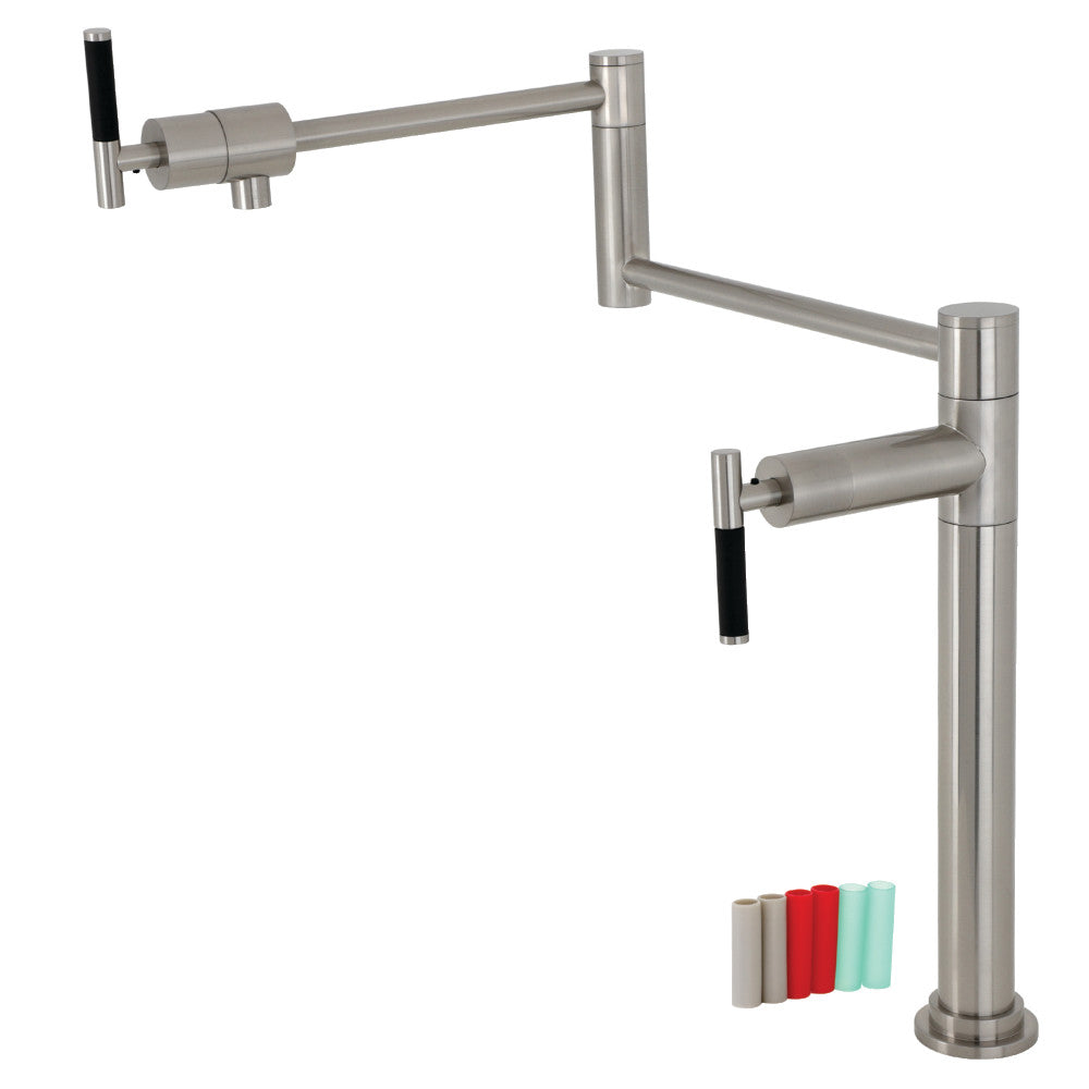 Kaiser Pot Filler Faucet in Brushed Nickel