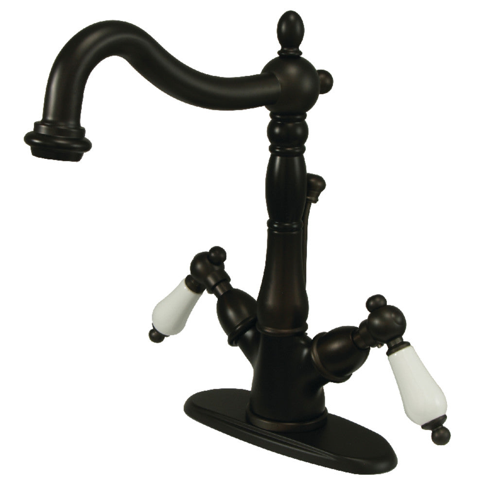 Heritage 4 Inch Centerset Bathroom Faucet in Oil Rubbed Bronze