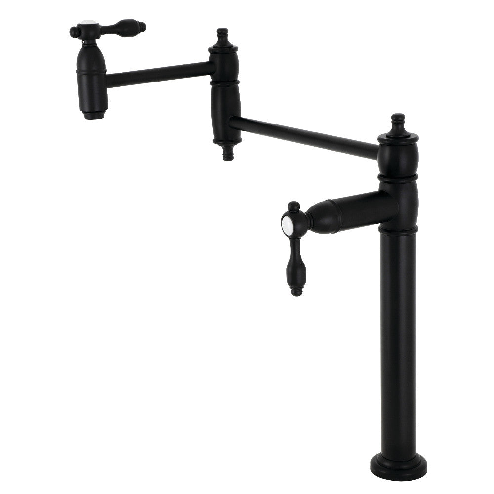 Tudor Pot Filler Faucet in Matte Black