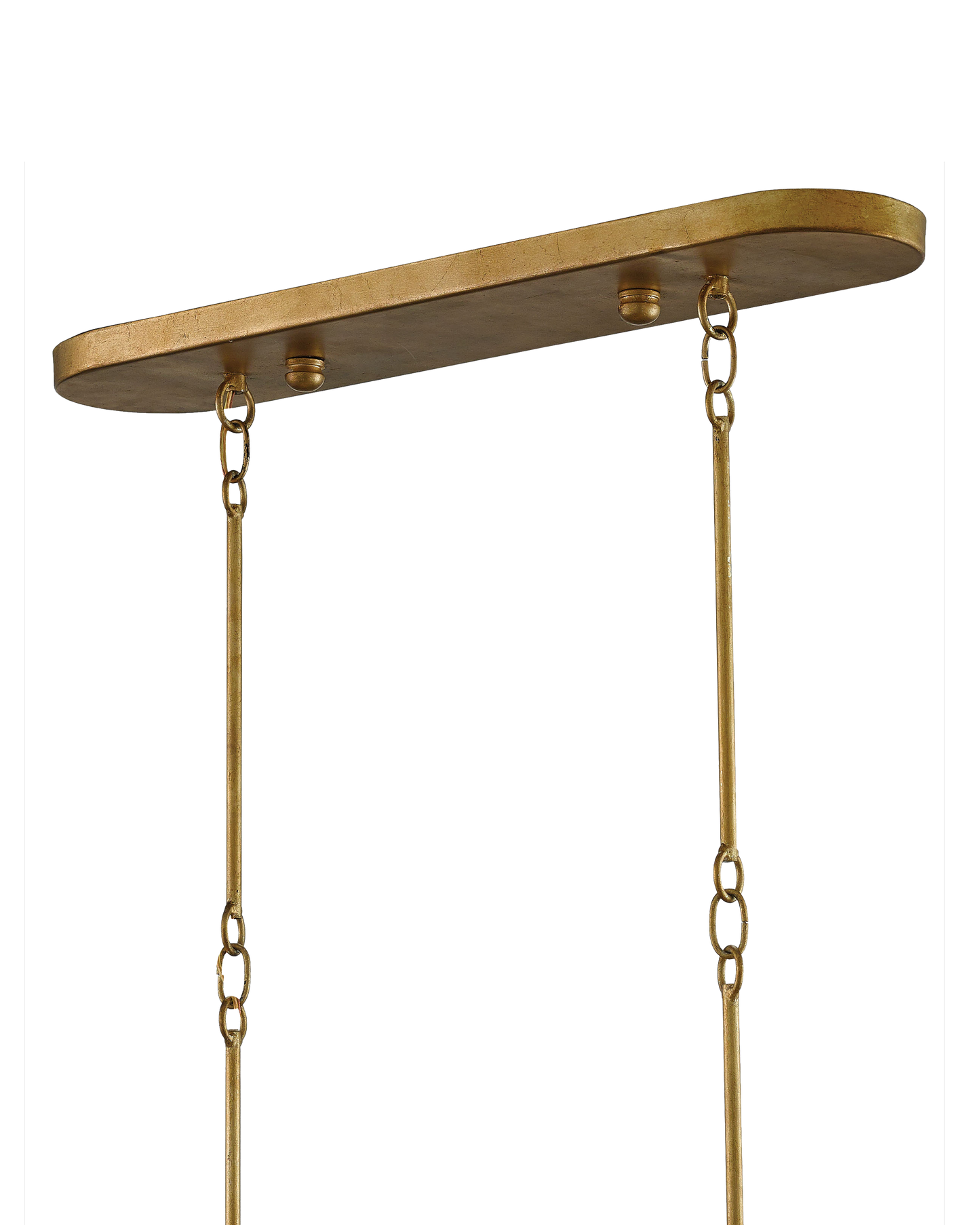 Grand Lotus Gold Oval Chandelier