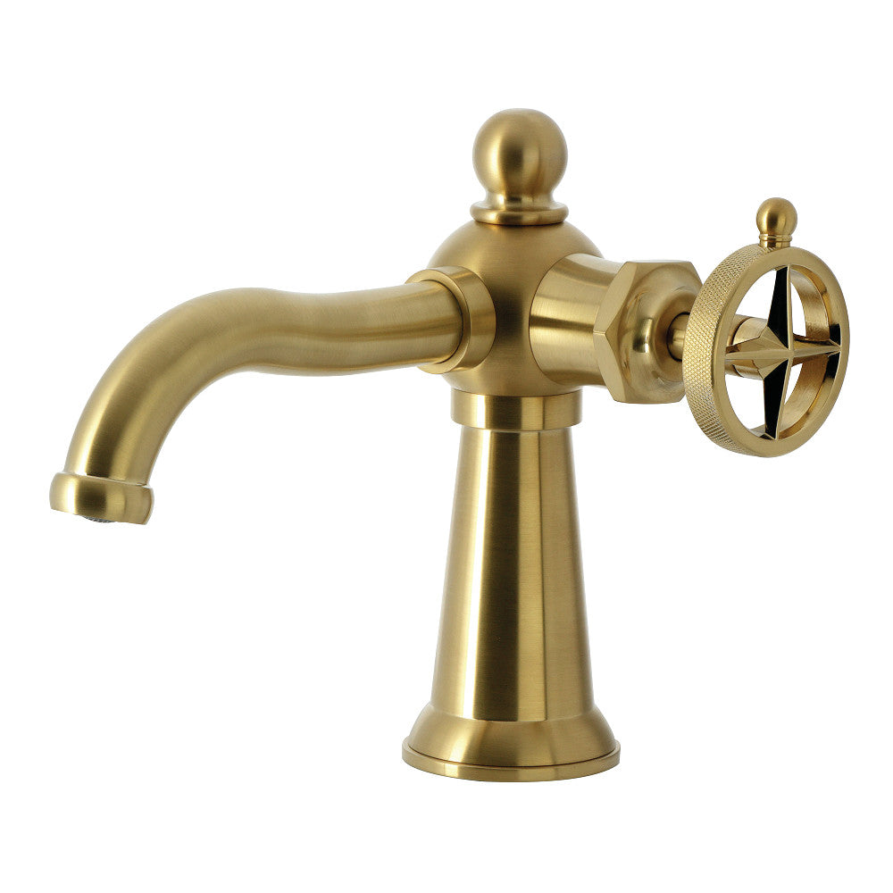 Levante Single-Hole Bathroom Faucet in Brushed Brass
