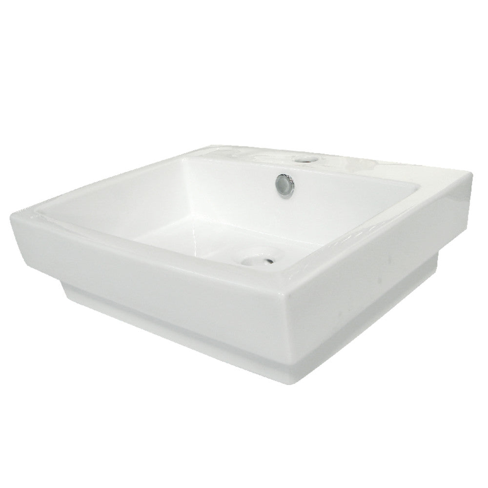 Plaza 24 Inch Vessel Sink in White