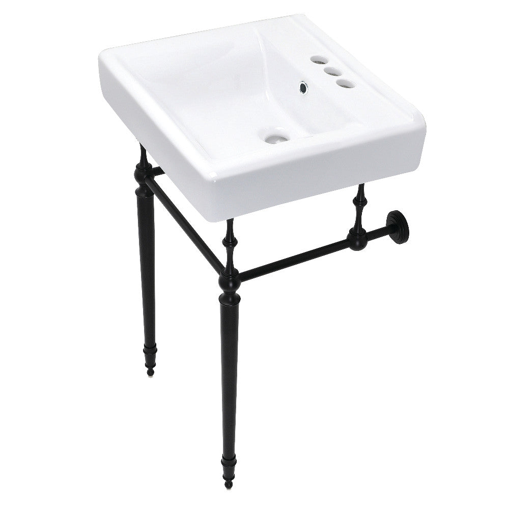 Edwardian 20 Inch Console Sink in White