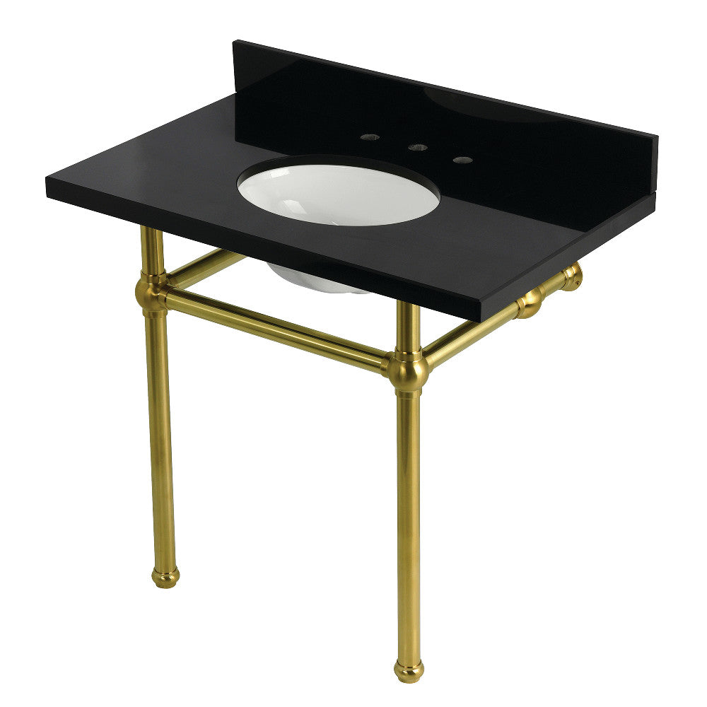Templeton 36 Inch Console Sink in Brushed Brass