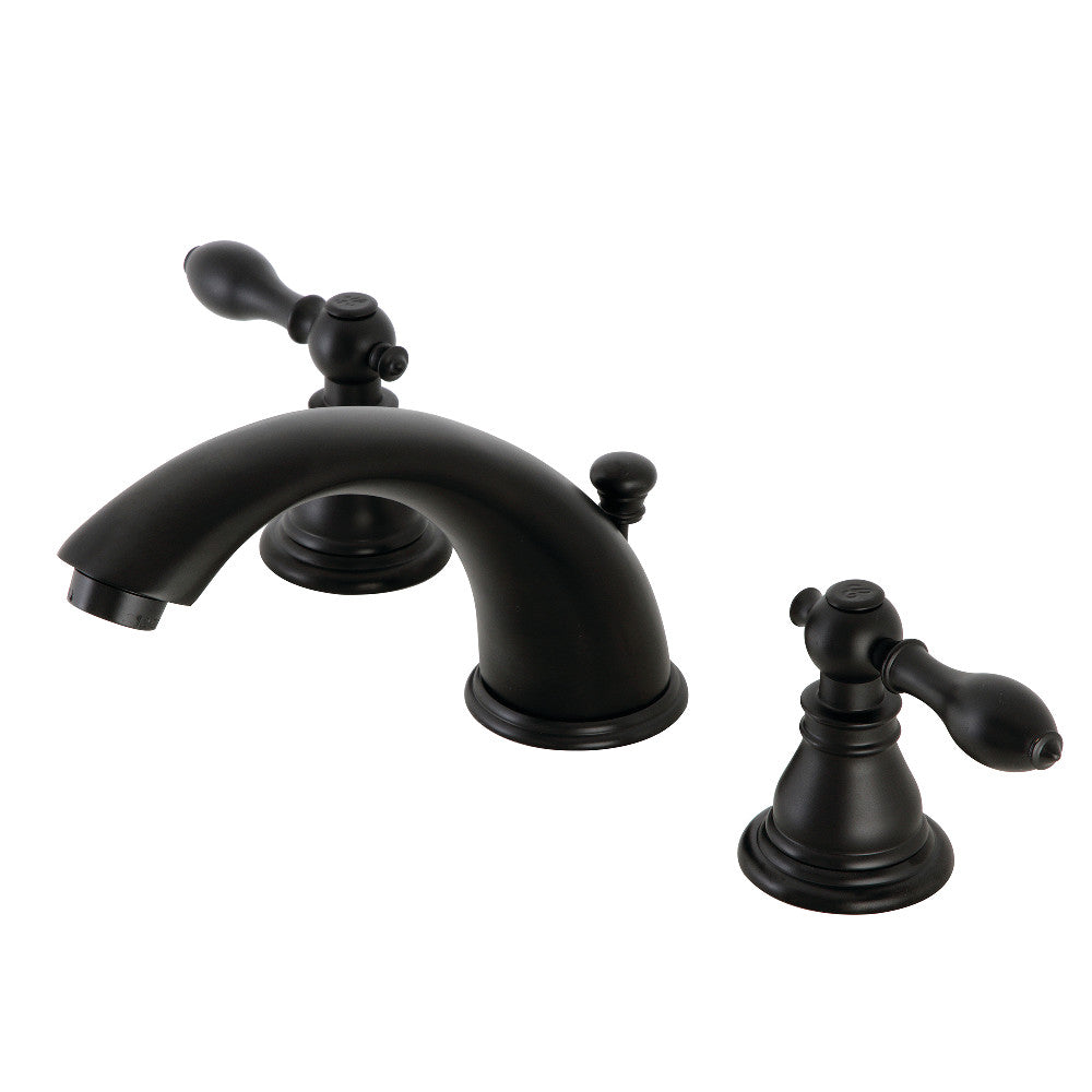 American Classic Widespread Bathroom Faucet in Matte Black