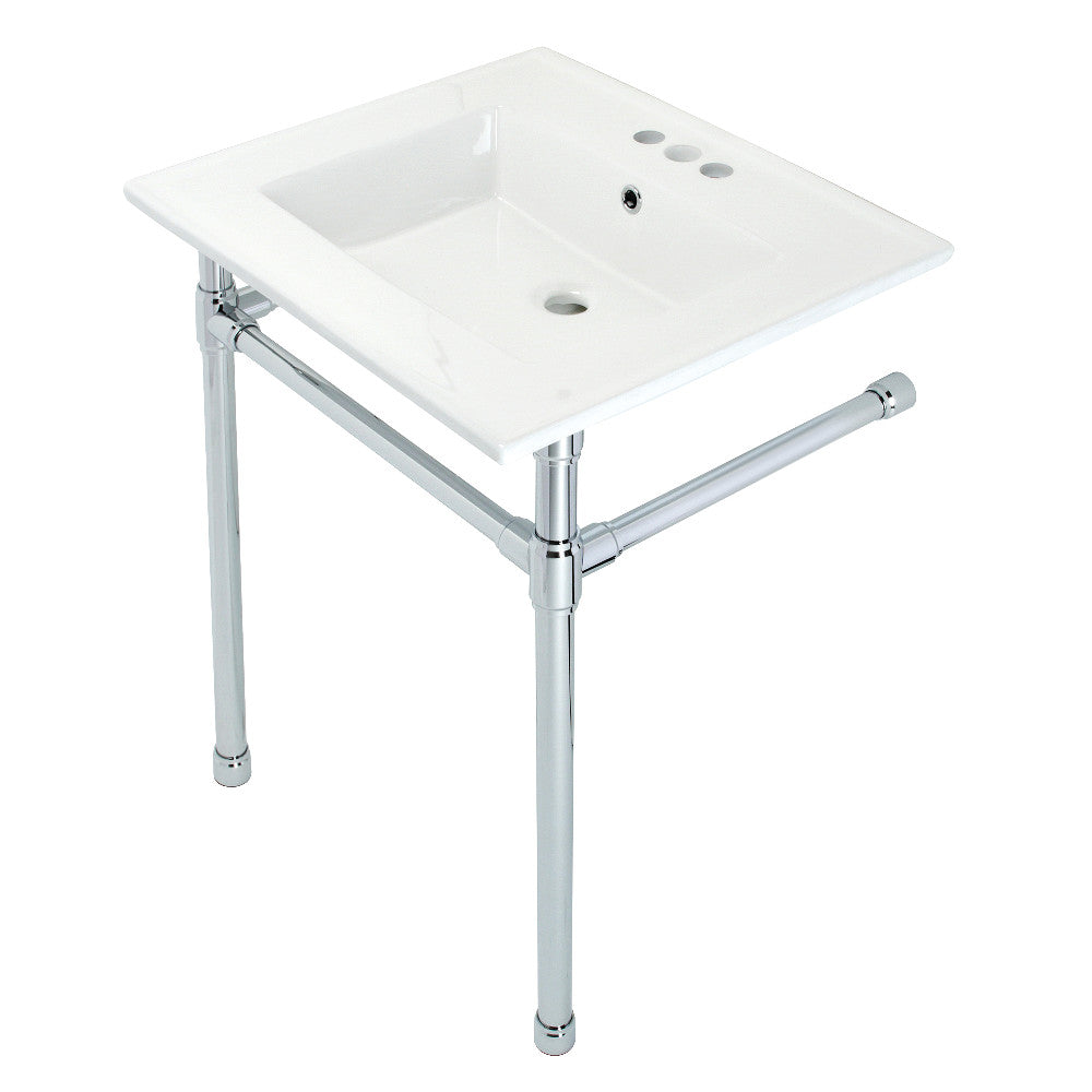 Dreyfuss 25.19 Inch Console Sink in White