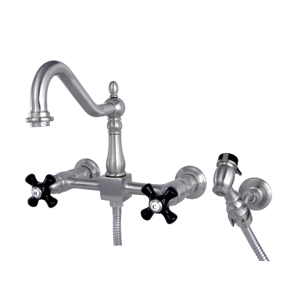 Duchess Wall Mount Kitchen Faucet in Brushed Nickel