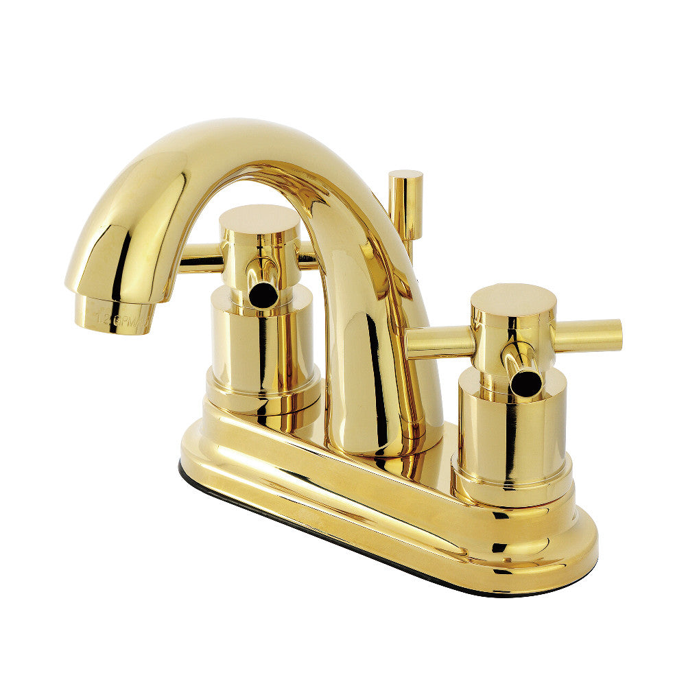 Concord 4 Inch Centerset Bathroom Faucet in Polished Brass