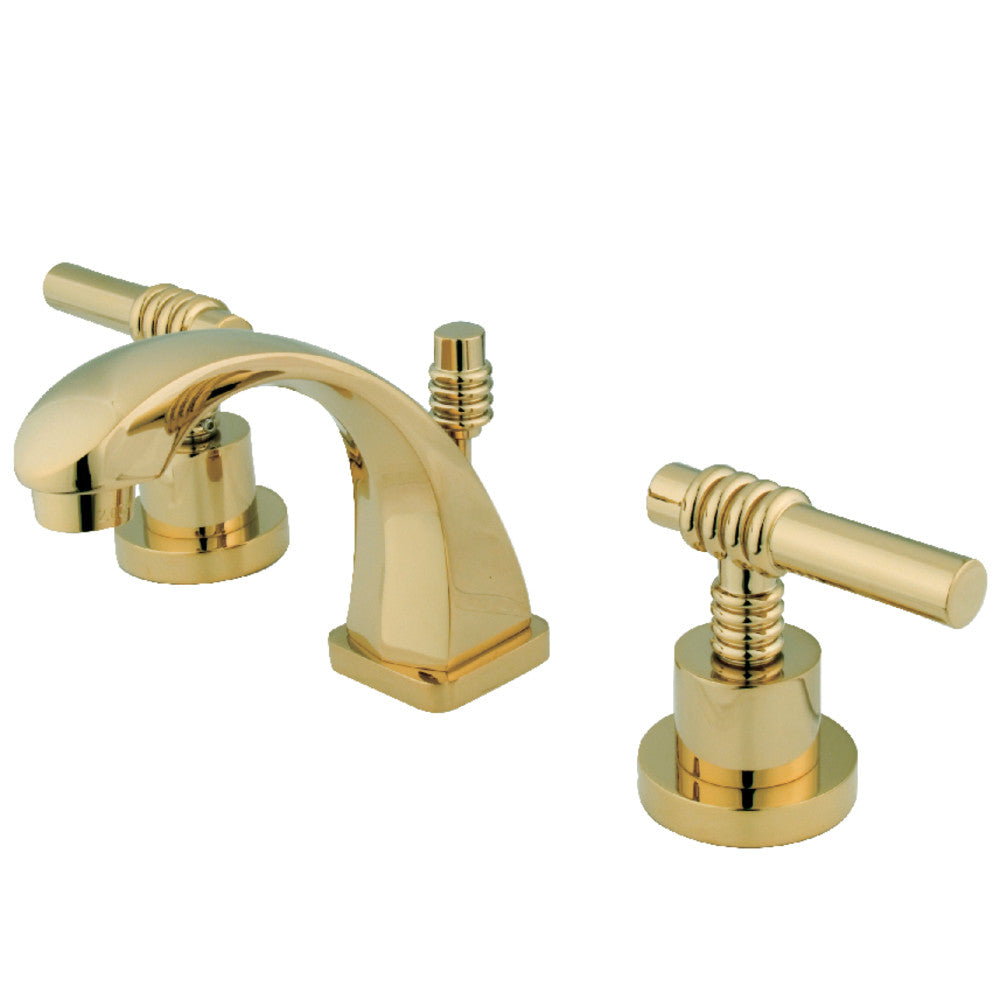 Claremont Widespread Bathroom Faucet in Polished Brass