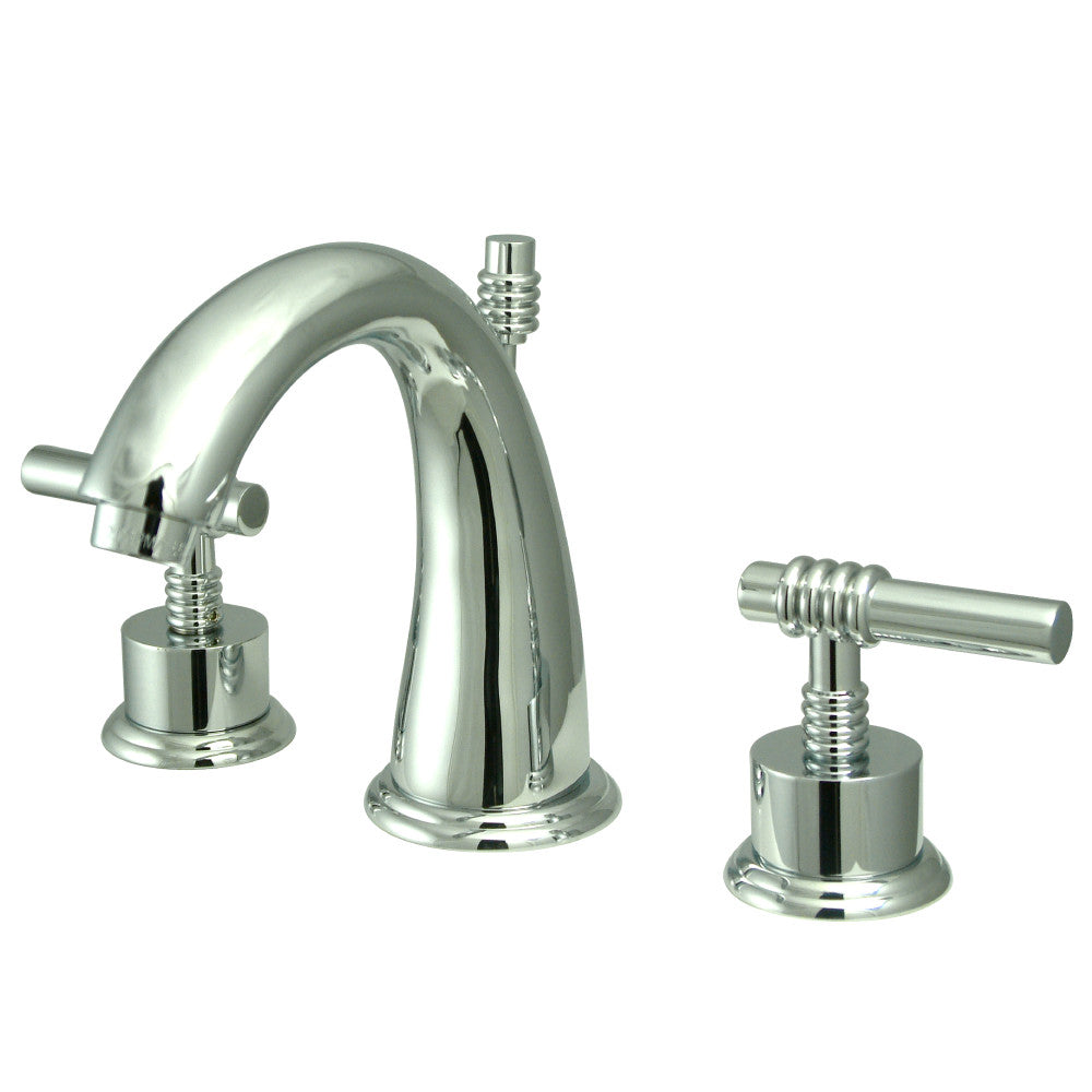 Milano Widespread Bathroom Faucet in Polished Chrome