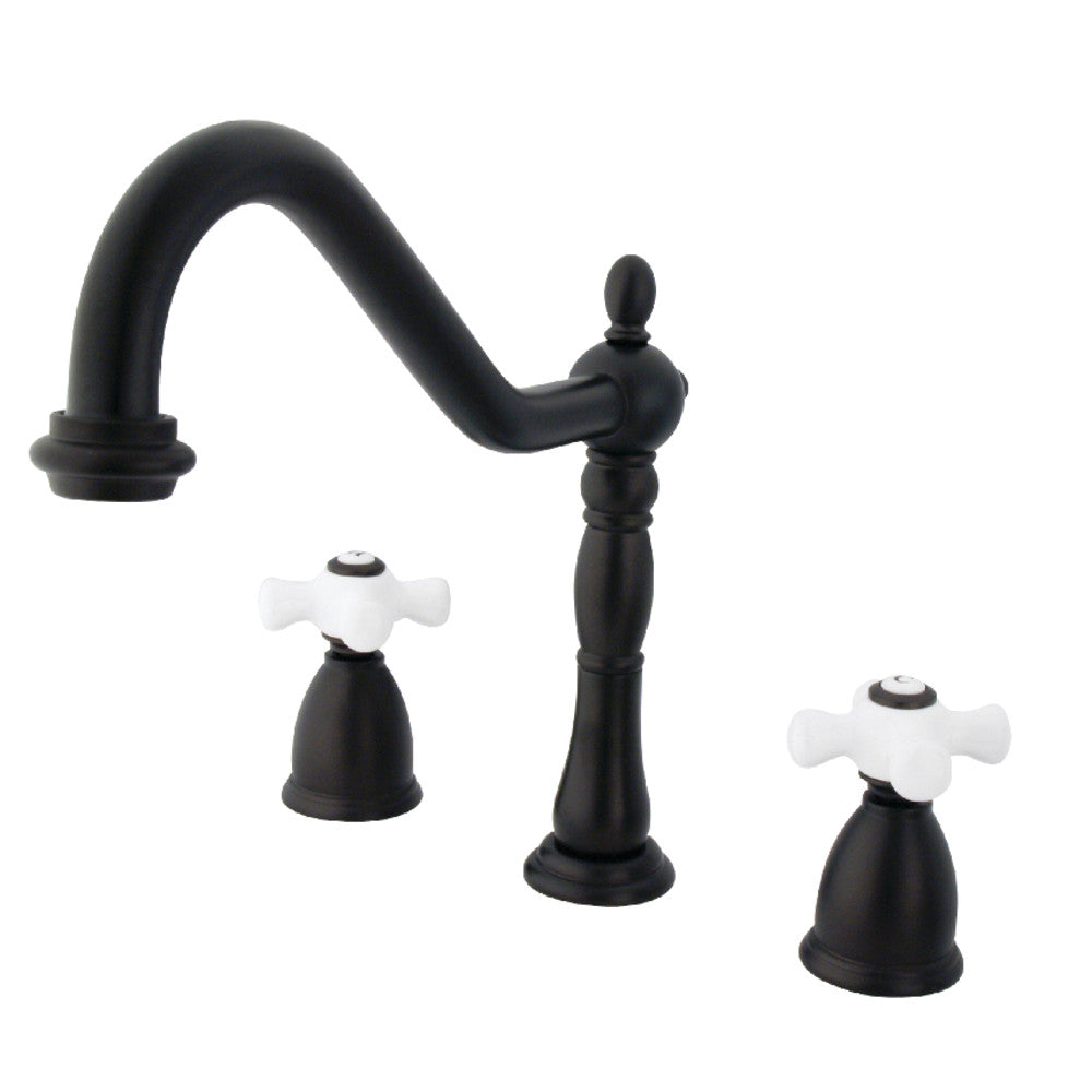 Heritage Widespread Kitchen Faucet in Oil Rubbed Bronze