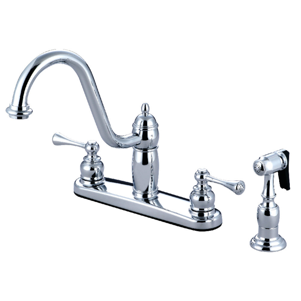 Heritage Centerset Kitchen Faucet in Polished Chrome