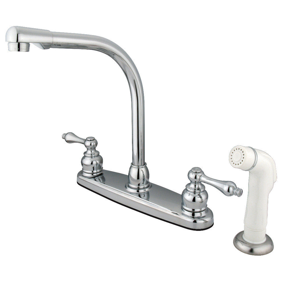 Victorian Centerset Kitchen Faucet in Polished Chrome