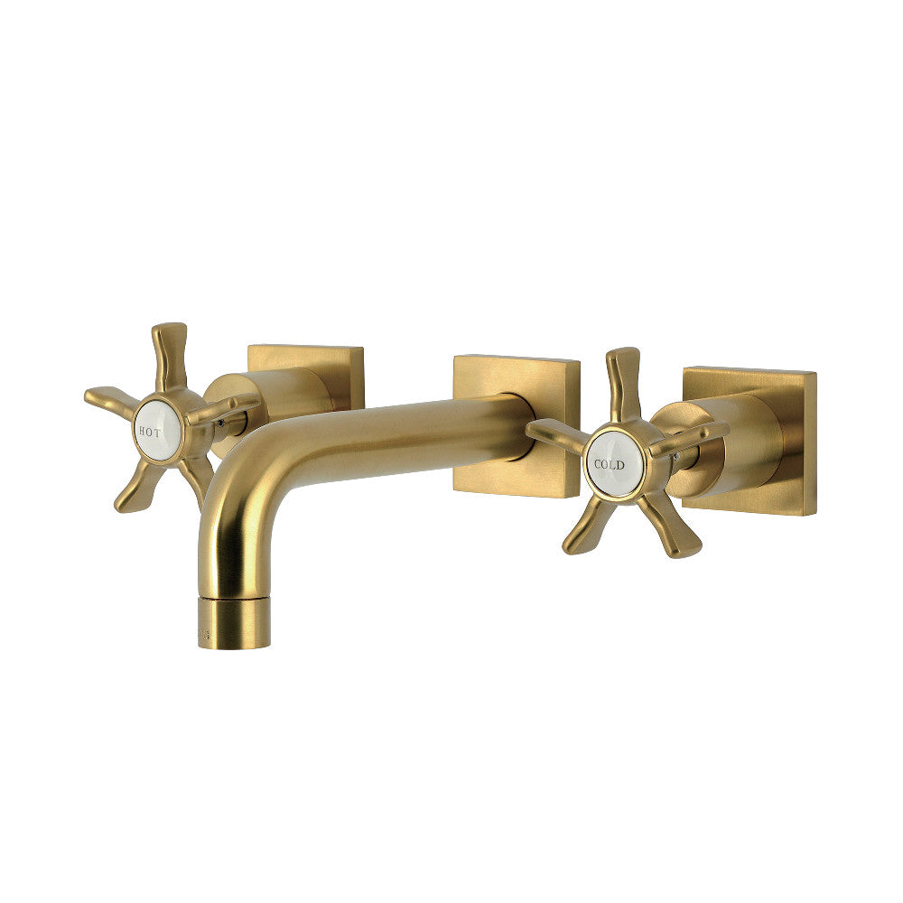 Hamilton Wall-Mount Bathroom Faucet in Brushed Brass