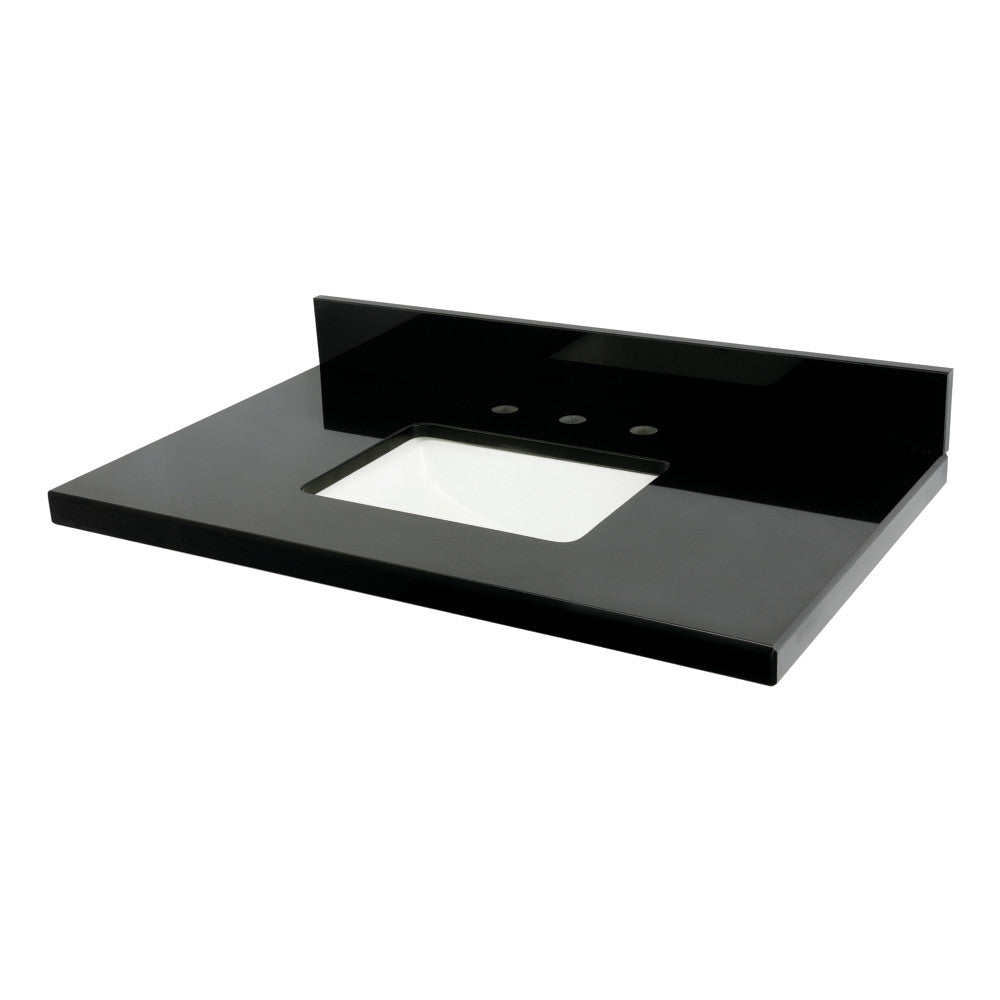 Templeton 36 Inch Vanity Sink Top in Black