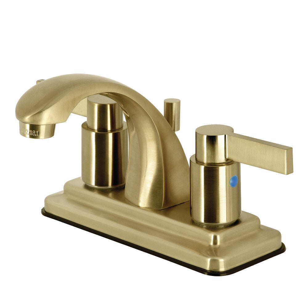 NuvoFusion 4 Inch Centerset Bathroom Faucet in Brushed Brass
