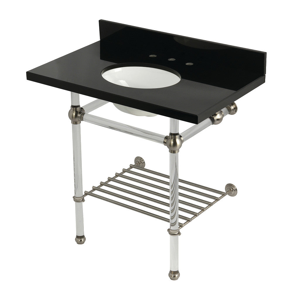 Templeton 36 Inch Console Sink in Brushed Nickel