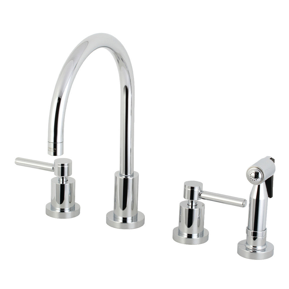 Concord Widespread Kitchen Faucet in Polished Chrome