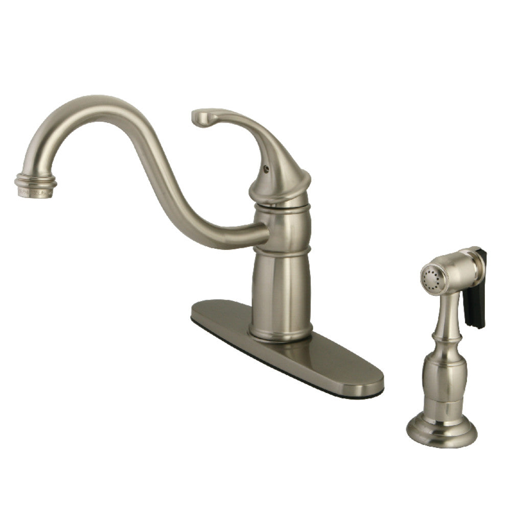Georgian One Handle Kitchen Faucet in Brushed Nickel
