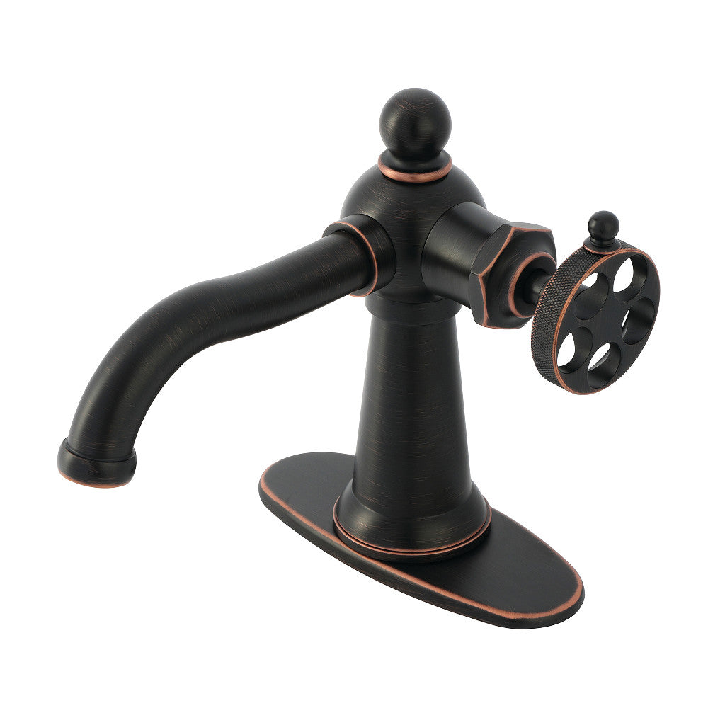 Wendell Single-Hole Bathroom Faucet in Naples Bronze