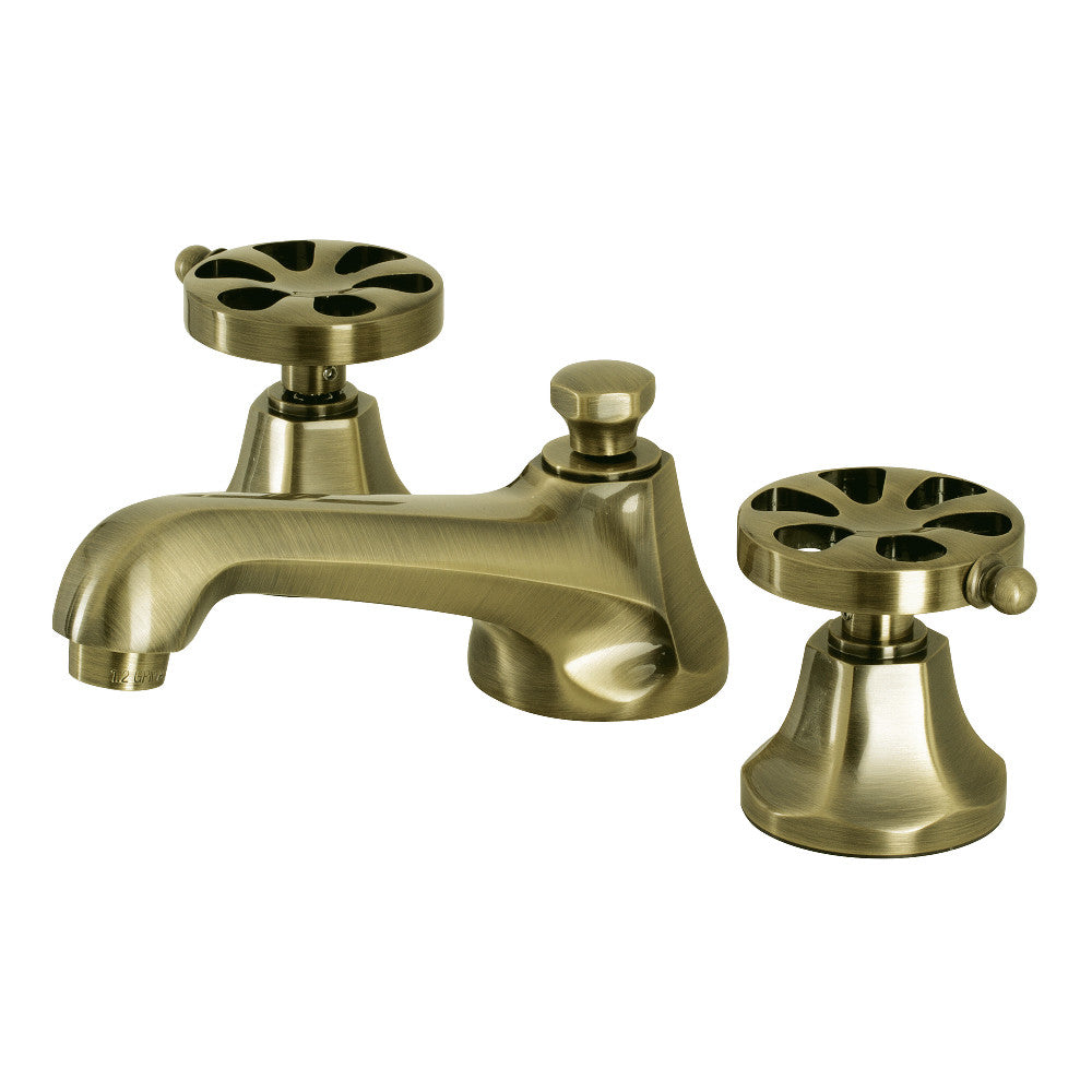 Belknap Widespread Bathroom Faucet in Antique Brass