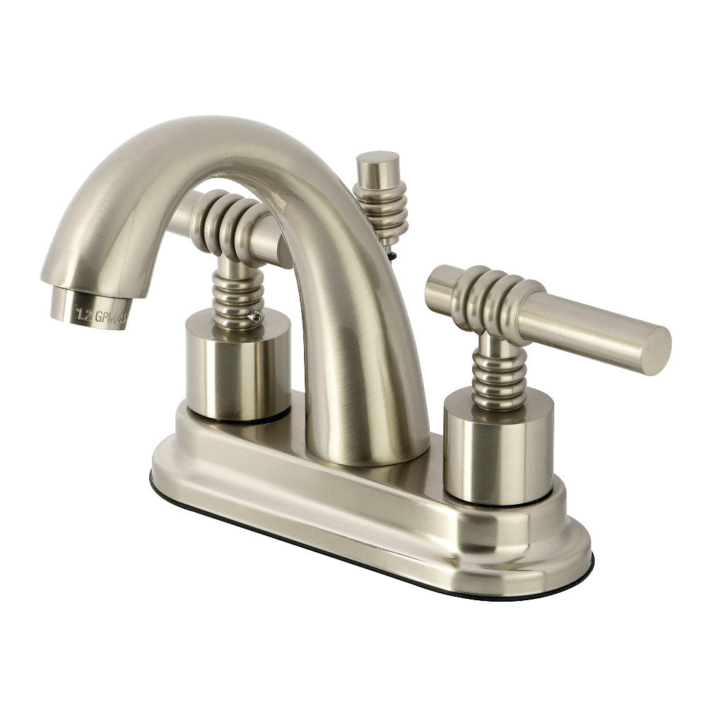 Milano 4 Inch Centerset Bathroom Faucet in Brushed Nickel