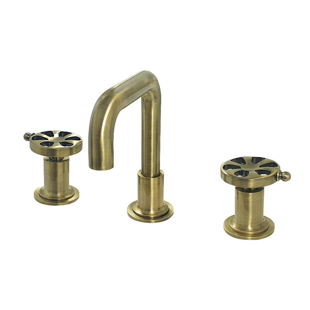 Belknap Widespread Bathroom Faucet in Antique Brass