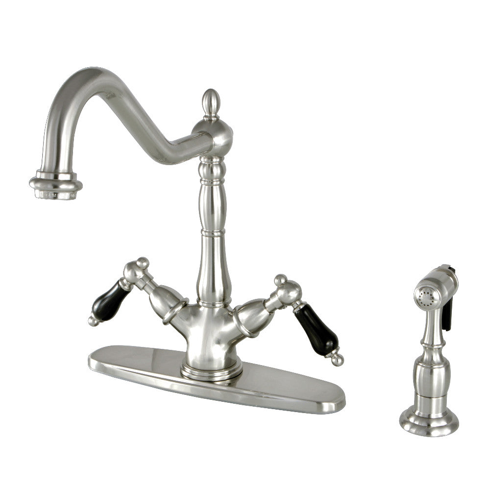 Duchess Two Handle Single-Hole Kitchen Faucet in Brushed Nickel
