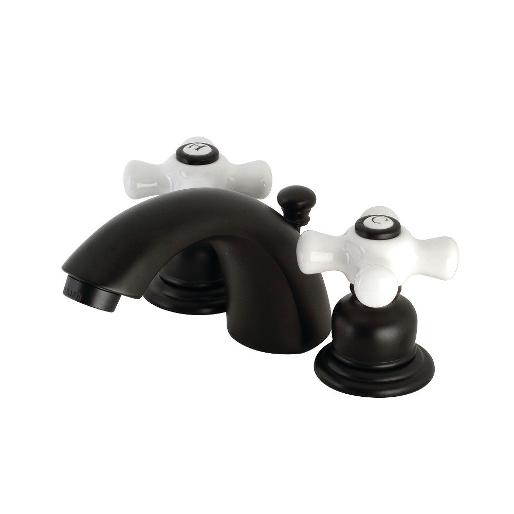 Victorian Mini-Widespread Bathroom Faucet in Matte Black