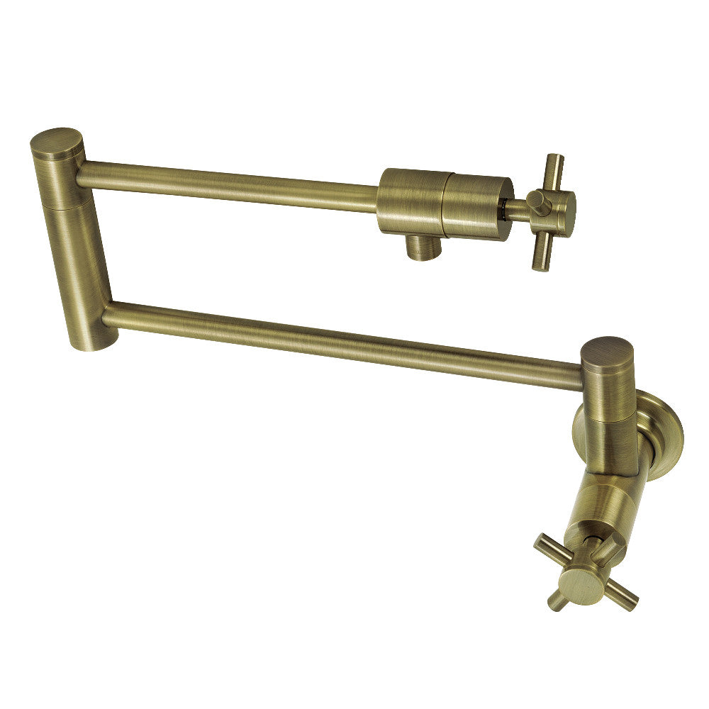 Concord Pot Filler Faucet in Antique Brass