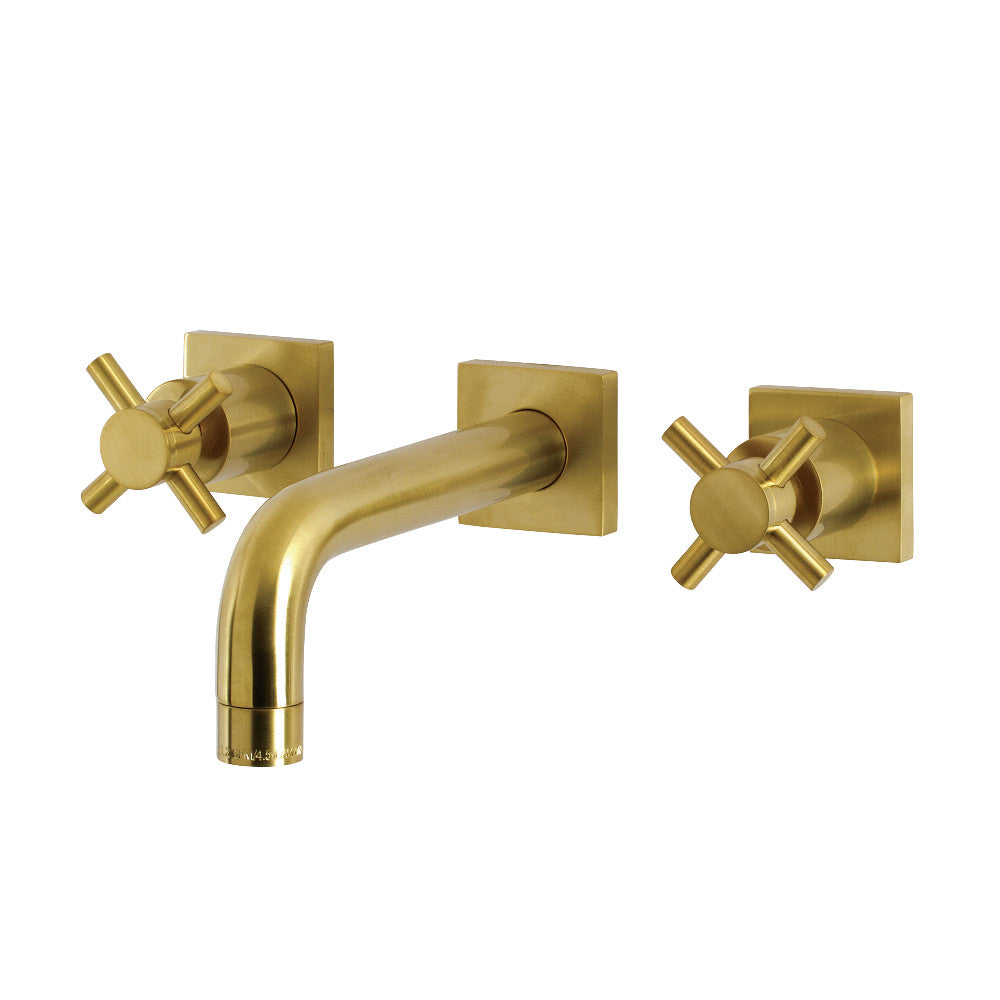 Concord Wall-Mount Bathroom Faucet in Brushed Brass