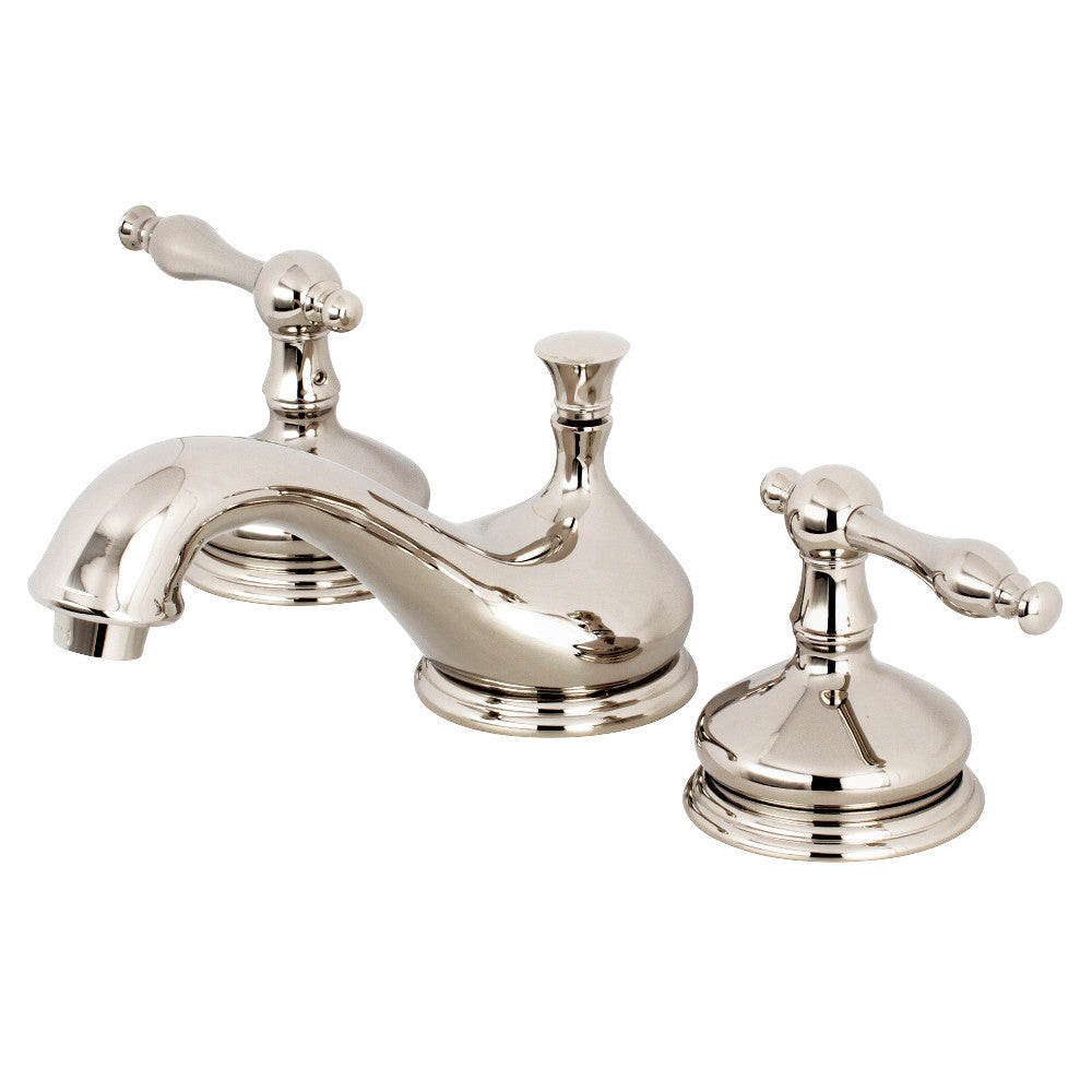 Heritage Widespread Bathroom Faucet in Polished Nickel