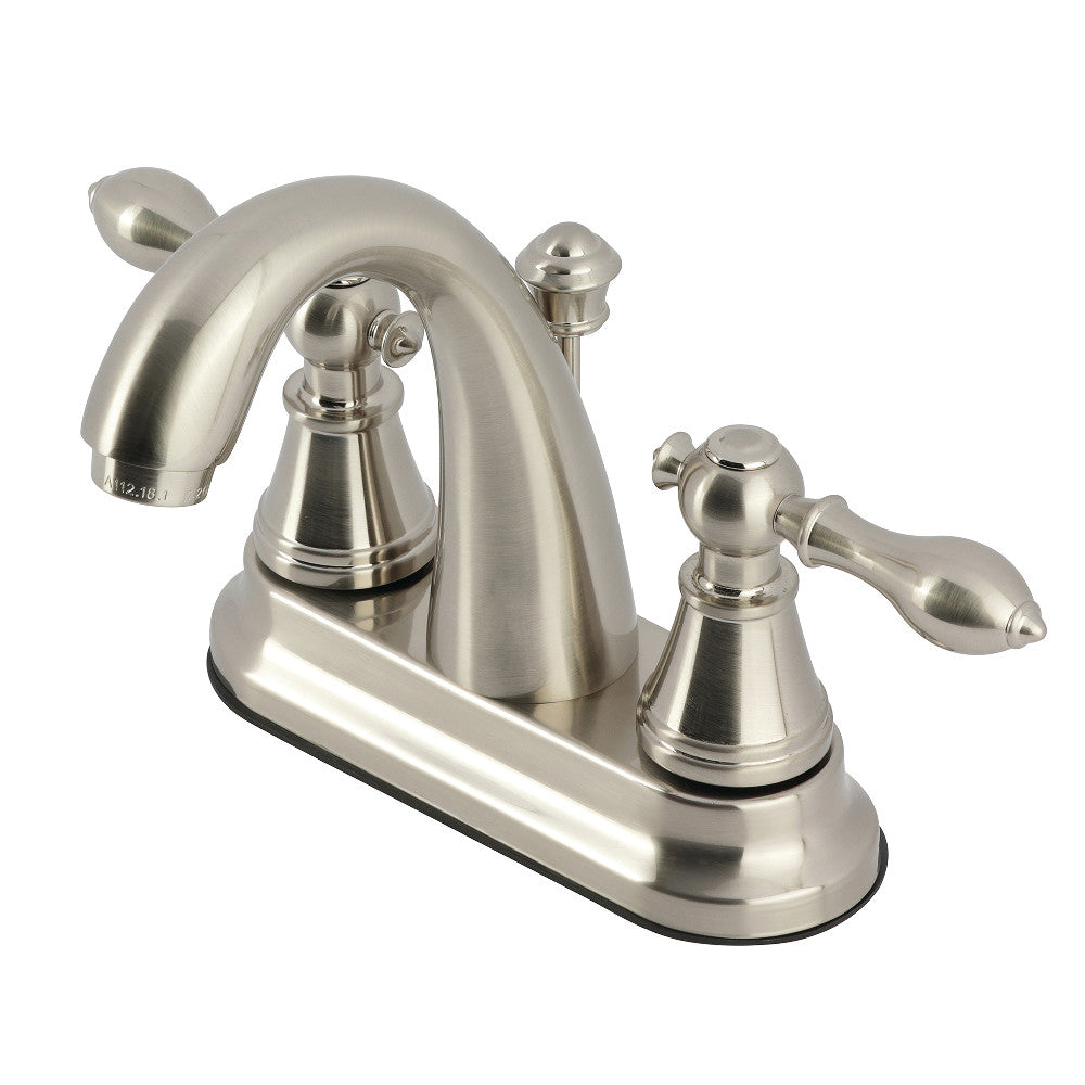 English Classic 4 Inch Centerset Bathroom Faucet in Brushed Nickel
