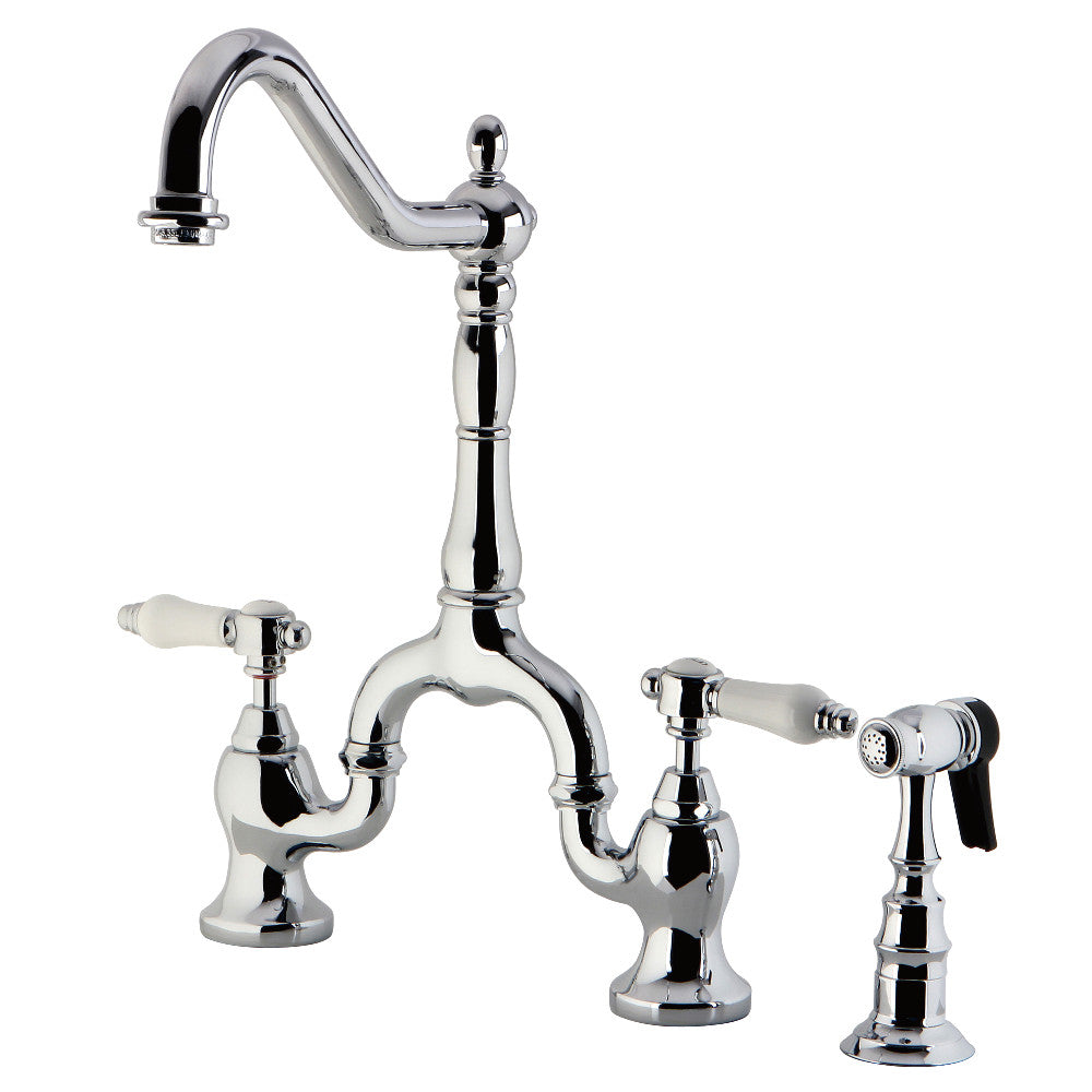 Bel-Air Bridge Kitchen Faucet in Polished Chrome