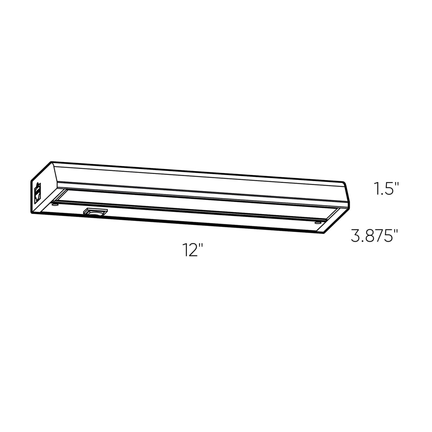 12 Inch Hardwired LED Under Cabinet Linear Light