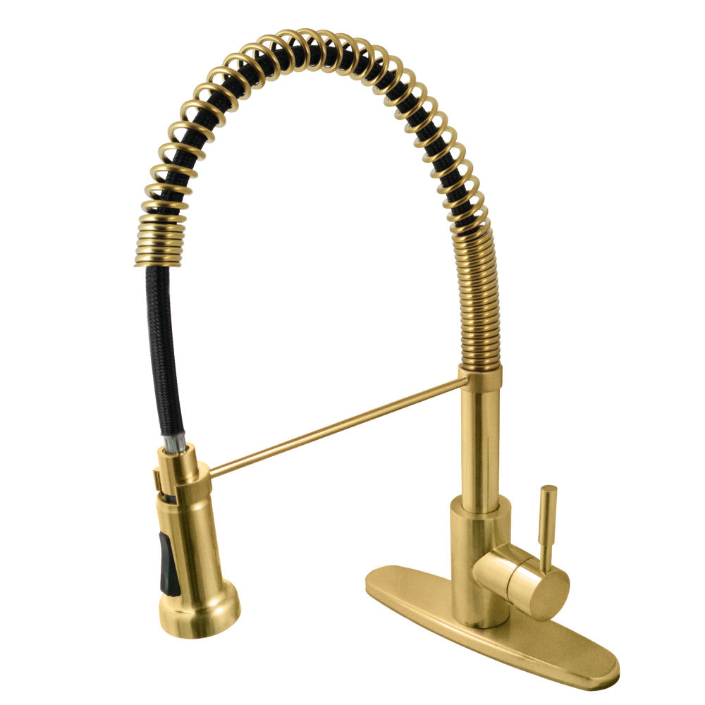 Concord Pre-Rinse Kitchen Faucet in Brushed Brass