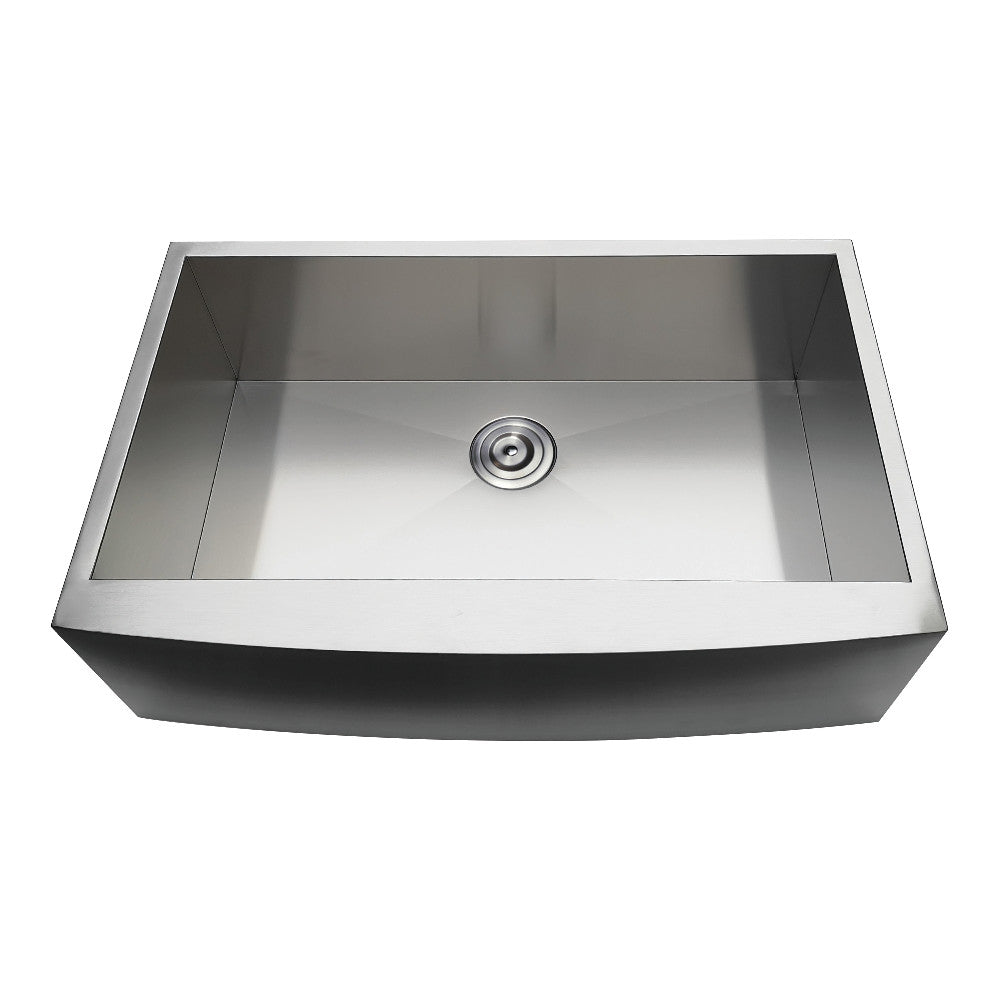 Uptowne 33 Inch Farmhouse Kitchen Sink in Brushed Stainless